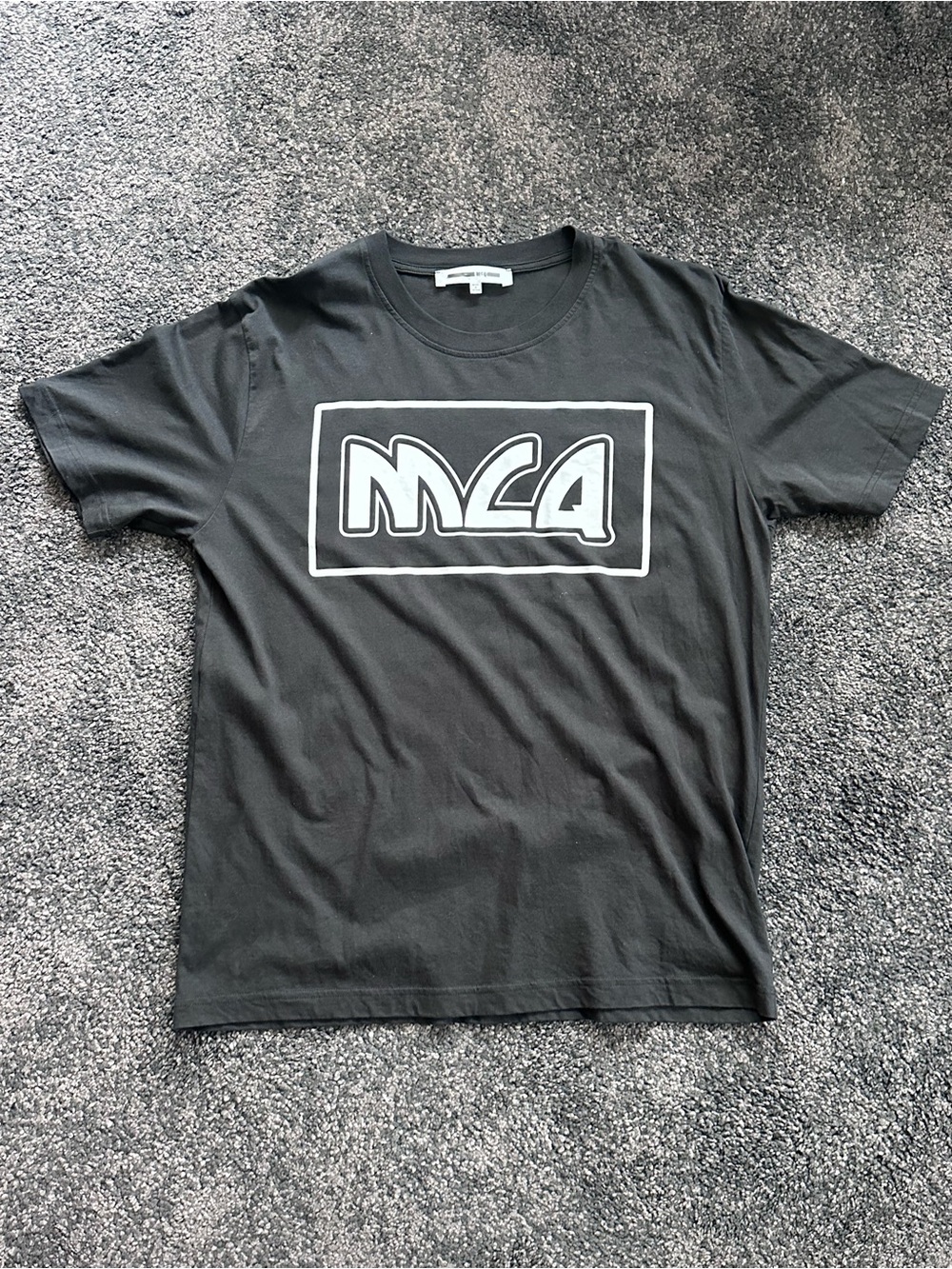 Men's Alexander Mcqueen "MCQ" Graphic Logo Crewneck T-Shirt